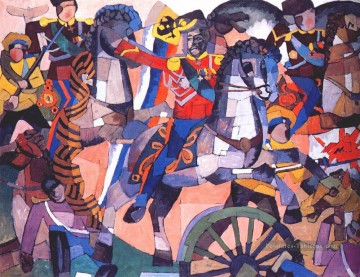  île - bataille de victoire 1914 Aristarkh Vasilevich Lentulov cubisme abstrait
